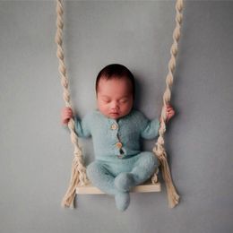 Keepsakes Pography Props houten swing voor baby po schietmeubilair kinderdiy po Posing Party Backdrop Props 230504