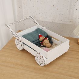 Keept klein houten bed geboren baby accessoires pography props voor kinderen groei herdenkingsstudio po model kleine gereedschappen 230526