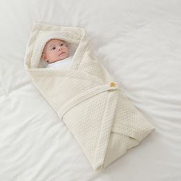 Souvenirs doux né bébé Wrap couvertures sac de couchage enveloppe pour sac de couchage coton épaissir pour 230601