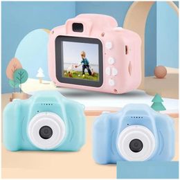 Keepsakes Xmas For Kids Camera Children Mini Digital Cute Cartoon Cam 1p 8mp SLR Toys Birthday Gift 2 Inch Sn Drop Delivery Baby Mate Dhicy