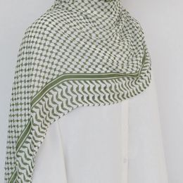 Keffiyeh print chiffon voor moslim dames hijab keffiyeh palestina hoogwaardige hijab palestijnse sjaal 185x70cm 240419