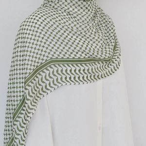 Keffiyeh Impresión Chiffon para damas musulmanas Hijab Keffiyeh Palestina HiJab Palestinian Buff 185x70cm 240419