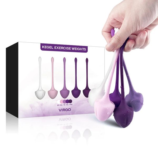 Kegel Ball Set Ben Wa Ejercitador de ajuste vaginal para mujeres Masajeador Mancuernas Juguetes sexuales para adultos Geisha 240202