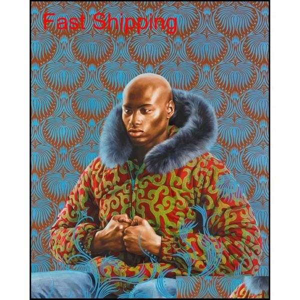 Kehinde Wiley Arte Pintura Arte Póster Decoración de la pared Imágenes Imprimir Unframe qyllYz homes2007334O