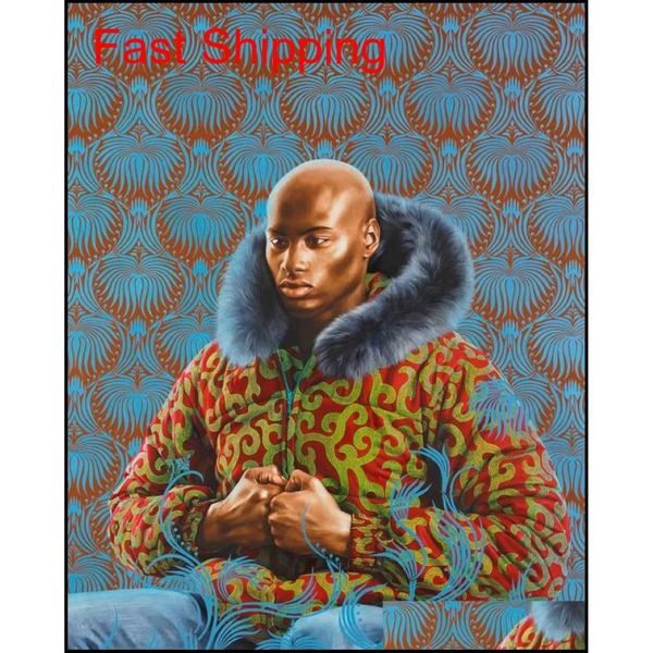 Kehinde Wiley Arte Pintura Arte Póster Decoración de la pared Imágenes Imprimir Unframe qyllYz homes2007285n