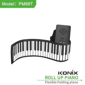 Kehuixing Piano à main pour enfants 88 touches PM88T avec haut-parleur batterie au lithium débutant piano électronique musique instruments de musique clavier USB