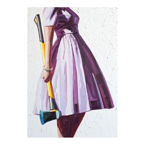 Kelly Reemtsen Axe peinture à l'huile affiche impression décor à la maison encadré ou non encadré Poppaper matériel 258S