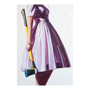 Kelly Reemtsen Axe peinture à l'huile affiche impression décor à la maison encadré ou non encadré Poppaper matériel 2583