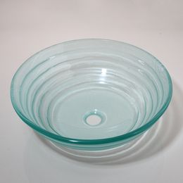 Kemaidi Baño Basin Fregador Combo Combo Washbasin Fregadero con grifos de cascada mezclador fregaderos de vasos de vidrio templado transparente