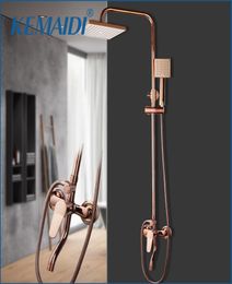 Kemaidi Rose Rose Golden Shower Faucet Juego de latón sólido Bañera de baño Bañera de baño Spray ducha de ducha de ducha de ducha LJ204348732