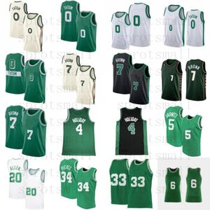 2023/24 0 Jayson Tatum 7 Jaylen Brown City basketbalshirt 4 Jrue Holiday Retro 9 Rajon Rondo 5 Kevin Garnett 34 Paul Pierce 20 Allen shirt