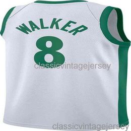 Kemba Walker # 8 75e anniversaire Swingman Jersey Cousu Hommes Femmes Jeunesse XS-6XL Maillots de Basketball