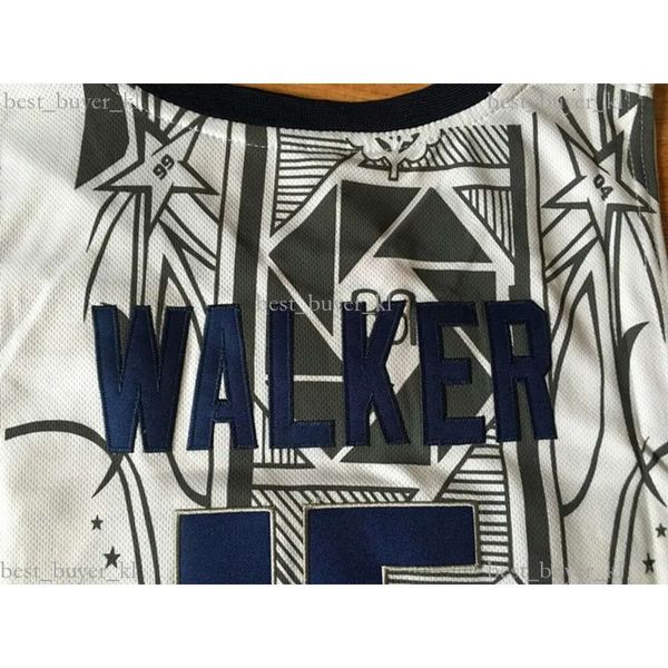 Kemba Walker Jersey # 15 UConn Huskies Cousue Cousue de basket-ball chaud S-xxl Navy Blue White Livraison gratuite 263