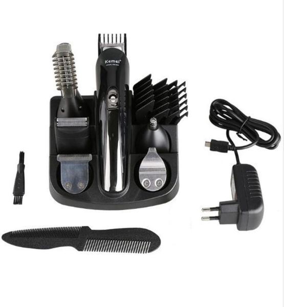 Kemei 100-240V Kemei 5 en 1 Shaver Electric Titane Clipper Beard Razor Men outils de style Machine de rasage pour Barb1888642