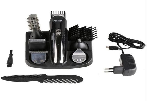 Kemei 100-240V Kemei 5 en 1 Shaver Electric Shaver Clipper Beard Razor Men outils de style Machine de rasage pour Barb6274011