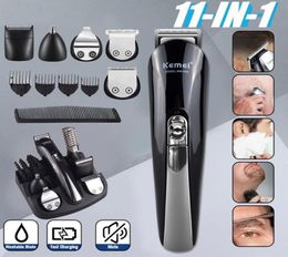 Kemei 11 en 1 Clipper multifonction Professional Electric Beard Trimmer Hair Cut Machine Trimer Cutter 5MX1908217094369