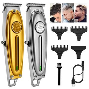 Kemei 1949 Electric Barber Full Metal Housing Pro Hair Trimmer for Men Lithium Lon Powerful Beard Finishing Machine 220312