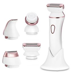 Kemei 5in1 humide sec femmes rasoir électrique corps femmes rasoir jambe bikini tondeuse dame rasoir rechargeable épilateur 240320