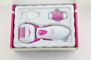 Kemei Electric Callus Remover Foot Scrubber Micro Pedicure Exfoliating File Tool Batterij Operated Repair Smooth Cracked