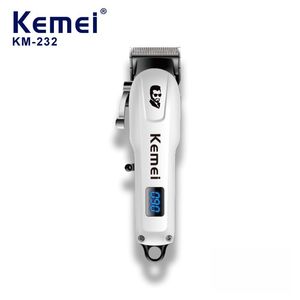 KEMEI KM-232 Elektrische haarklipper met LED-display scherm Haar snijmachine voor mannen Haar Trimmer Professional Hair Cutter Hair Trimmer