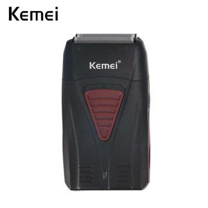 Kemei Elektrische Scheermes Baldheaded Cordless Oplaadbare Professionele Scheerapparaat Kapper Scheermachine Reciprocating Twin Net KM-3381 P0817