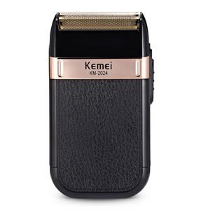 Kemei Electric Shaver USB -oplaadbaar voor mannen Twin Blade Reciproceding Draadloze scheermesbaard Scheer machinebarber trimmer5314354