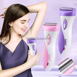 Kemei Épilateur Épilation pour Femmes Rasoir Électrique Aisselles Tondeuse À Cheveux Portable Aisselle Remover Rasage Laine Grattage Outils HKD230825