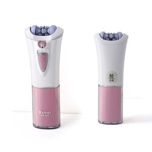 KEMEI Female Trimmer Lazer Electric Epilator Women Hair Cutting Machine Battery Electric Shaver Women Depilatory Hair Removal Machine