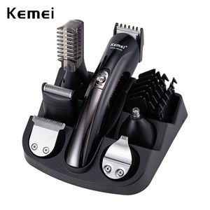 Kemei tondeuse à cheveux barbier tondeuse électrique rasoir barbe hommes rasage Machine coupe nez 220216