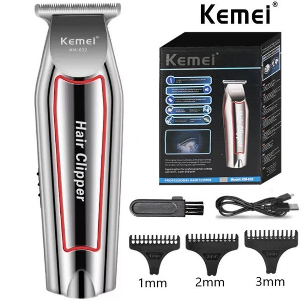 Trimage de cheveux Kemei Trimmer électrique Barbe pour hommes Hair Clipper Hair Cutter Machine Kit de toilettage KM-032 240418