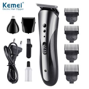 KEMEI KM-1407 Multifunctional Hair Trimmer Rechargeable Electric Nose Hair Clipper Professional Electric Razor Beard Shaver Epacket