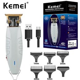 Kemei KM-1931 tondeuse à cheveux professionnelle tondeuse de barbier pour hommes rétro bouddha sans fil bord Machine de découpe électrique 220216