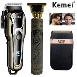 KEMEI KM-1990 KM-2024 T9 Clipper Oplaadbare elektrische haarsnijmachine Professionele kapper Trimmer Elektrisch scheerapparaat