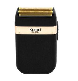 Kemei KM-2024 rasoir électrique rasoir pour hommes Double lame étanche modifier sans fil USB recharge Machine barbier tondeuse 276H1720196