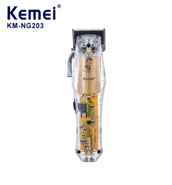 Kemei KM-NG203 Barber Professionnel Transparent puissant Précision Fade Fade Clipper Machine de coupe électrique 9434286