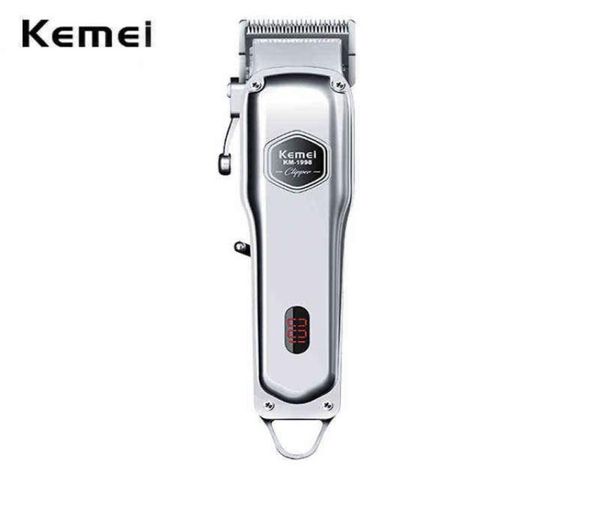 Kemei KM1998 Hair Premium Hair Clipper Men Pro version 2000mah Batterie Super Light Super Strong Super Siest Barber Shop H1413614