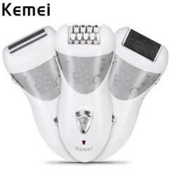 Kemei KM505 3 en 1 électrique Rechargeable sans fil épilateur rasoir visage corps épilation dame Bikini rasage Machine3463122