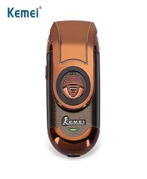 Kemei KMQ788 Portable Electric Shaver 3d double flottant rasoir rechargeable de barbe alternative alimentation de voyage pour hommes3542147