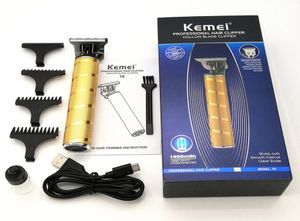 Kemei kmt9 pro li toutliner skeleton zware hitter draadloze trimmer mannen kaldheaded t9 haar klipper afwerking snijmachine9161338