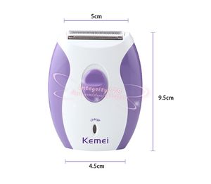 Kemei dame électrique femmes rasoir rasage épilateur KM-280R femme épilateur, épilateur violet rechargeable, 10 pcs/lot