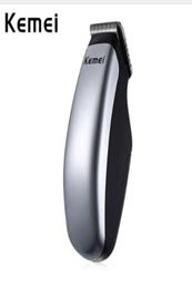 Kemei draagbare haarklipper elektrische draadloze mini Professional Razor Beard Trimmer Shaving Machine 3 Combs for Men9974507