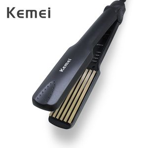 Kemei professionnel bigoudi électrique fer à friser température réglable vague rouleau Deepwave céramique outils de coiffure chauds