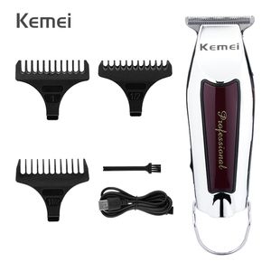 Kemei Professional Hair Snijmachine Trimmer voor Mannen Oplaadbare Cutless Clipper Electric Shaver Baard Barber 220106