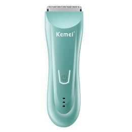 Kemei Wet sèche de l'aine sec de corps pour hommes visage électrique Coiffure barbe Clipper rechargeable Ball Pubic Rasoir toiletteur 240515