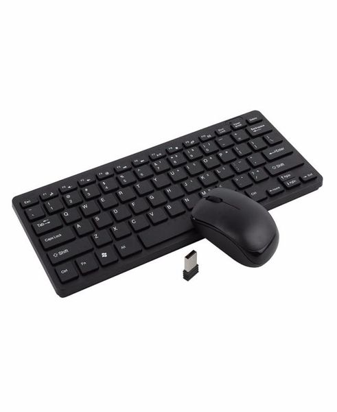 Kemile 24g Mini Keyboard sans fil et combo de souris optique Blackwhite pour Samsung Smart TV Desktop PC3496418