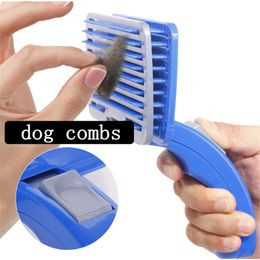 Kémisidi en plastique chien brosse de brosse de compagnie de toilette brosses