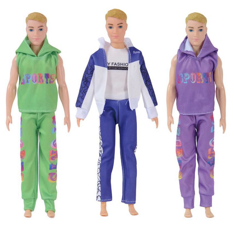 Ken Doll Clothes Fashion Wear Kids Toys Dolly Accessories 30 cm Wear For Barbie Lover DIY Christmas Present Pretend Play Game