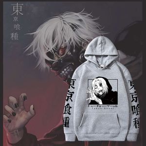 Ken Kaneki Hoodies Tokyo Ghoul Anime Gedrukt Trui Unisex Cartoon Top Comfortabele Hip Pop Stijl Streetwear Losse Mannelijke Kleding