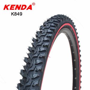 Kenda Mountain Tyes Cross Country Cycling Parts K849 Bike Tyre 24*1.95 26x1.95 26x2.1 Red Black Bicicleta Bicycle Band 0213