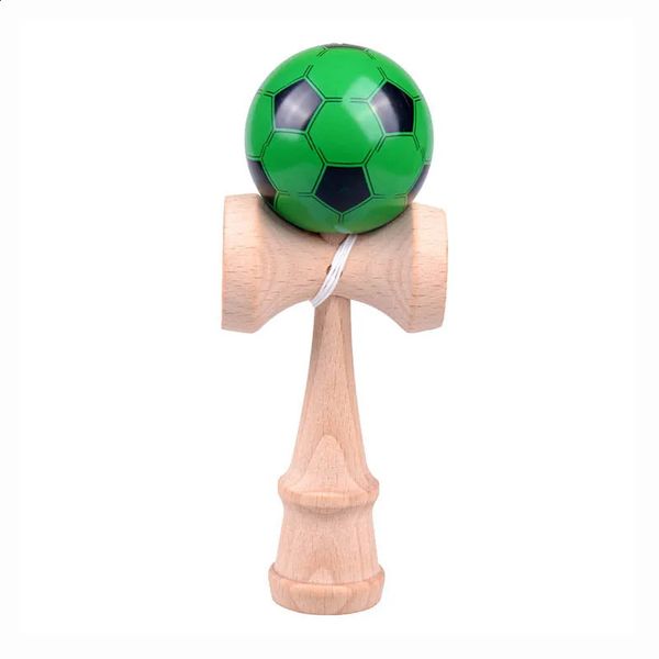 Kendama 18 cm Anti estrés fútbol Kendama profesional hábil malabarismo bolas haya madera deportes al aire libre juegos juguetes para niños 231214